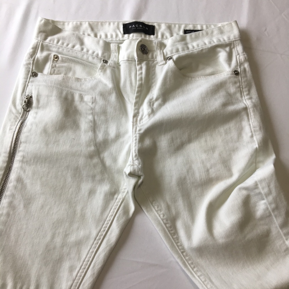 Pacsun Skinny Jeans With Side zip pocket Sz 28 - Picture 2 of 8